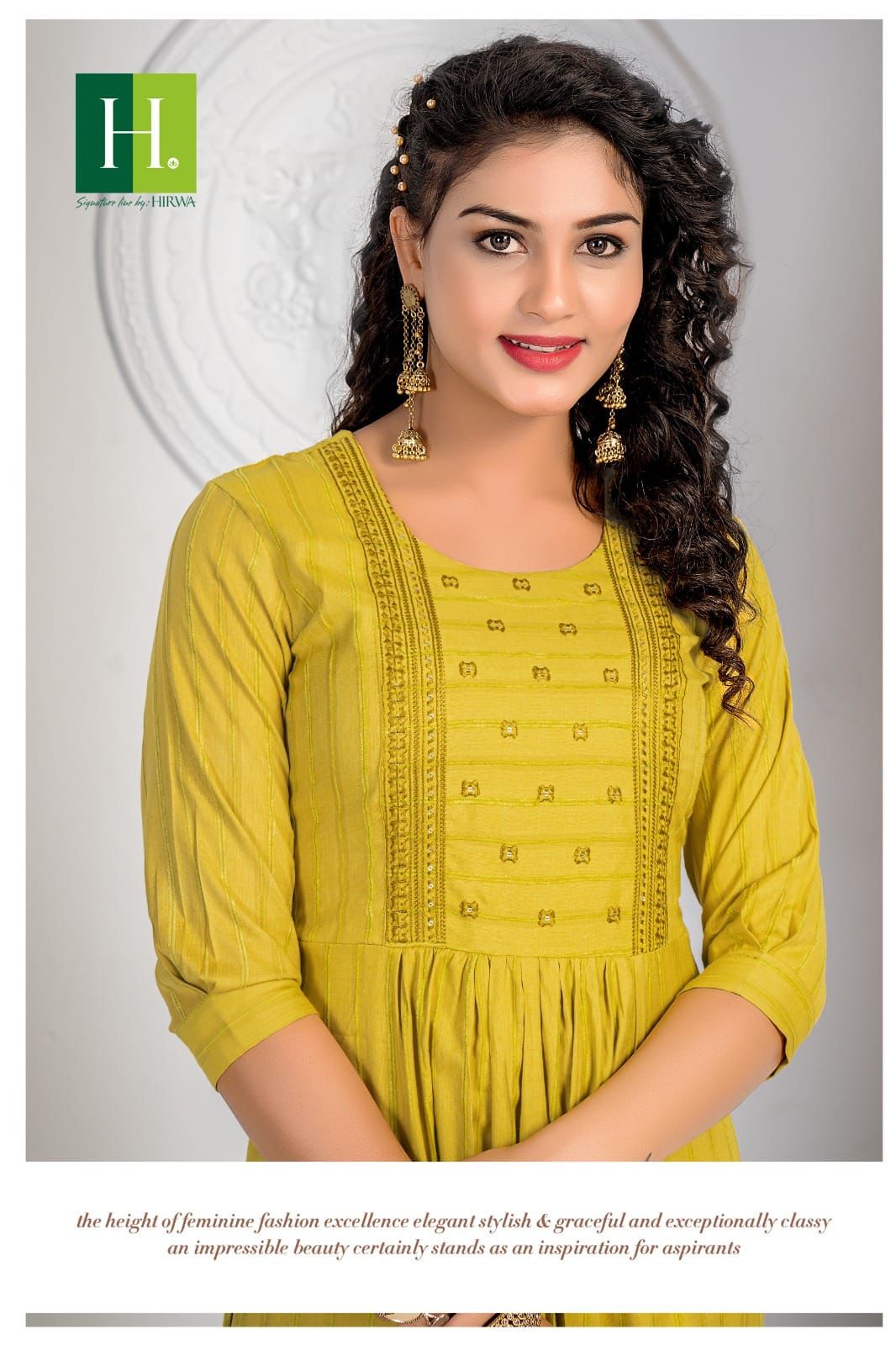Hirwa Kesariya Rayon Naira Cut Designer Kurtis Catalog
